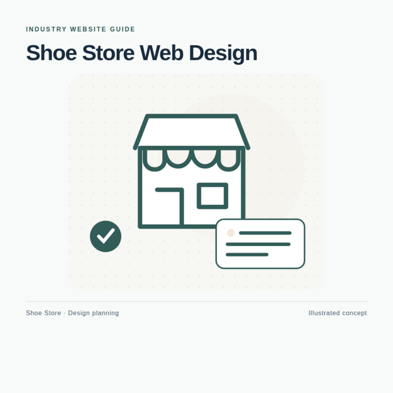 Original Shoe Store website planning illustration