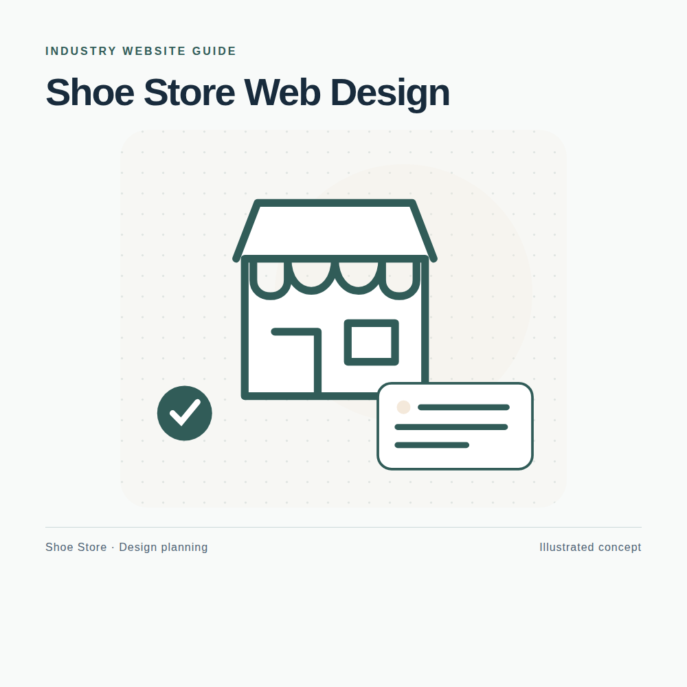 Original Shoe Store website planning illustration