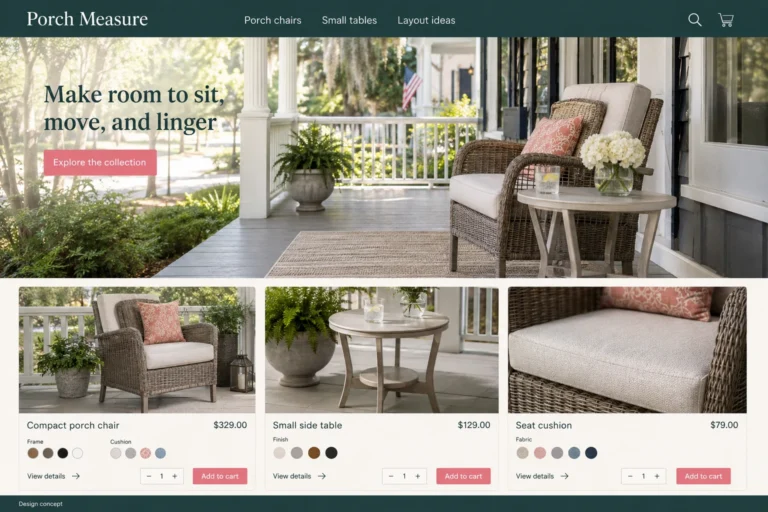 Illustrative South Carolina eCommerce Web Design (SC) concept