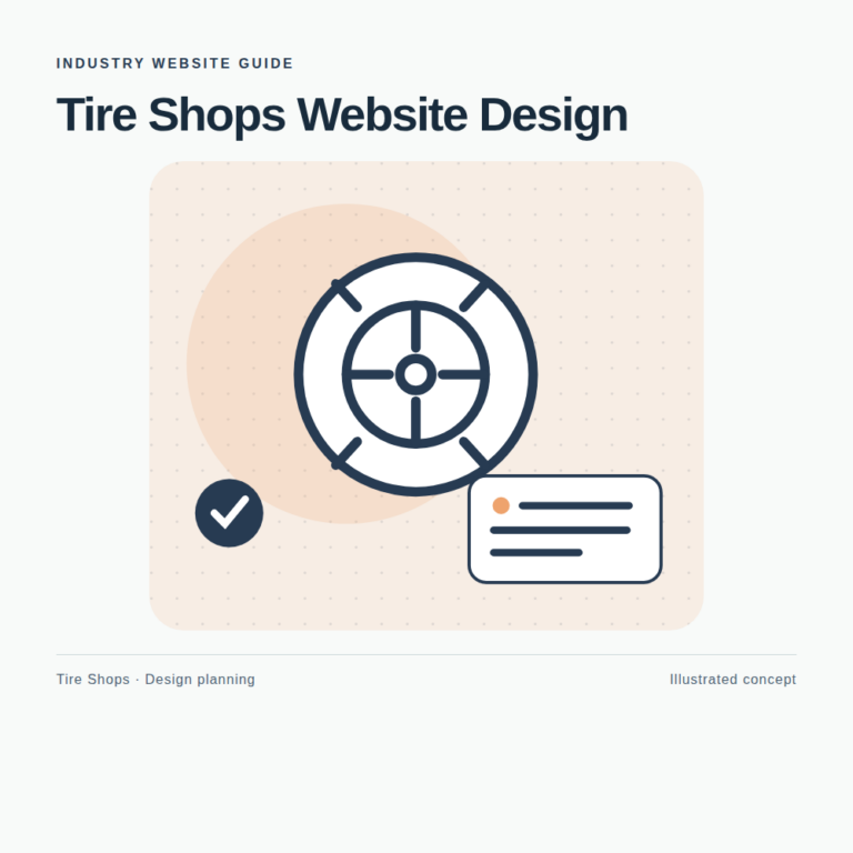Original Tire Shops website planning illustration