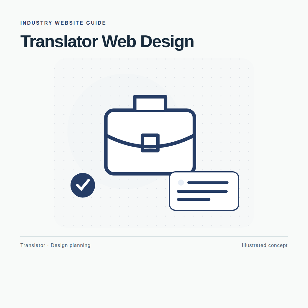 Original Translator website planning illustration
