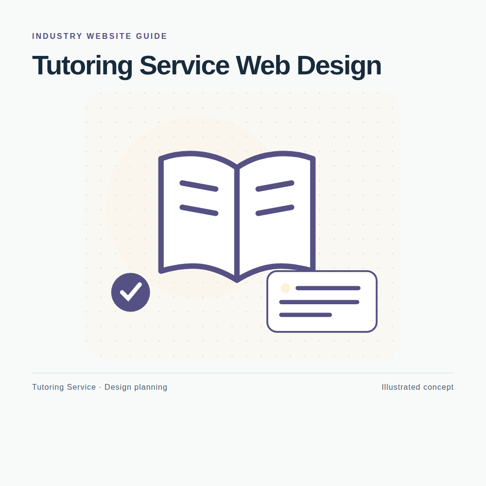 Original Tutoring Service website planning illustration