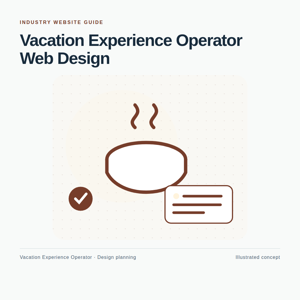 Original Vacation Experience Operator website planning illustration