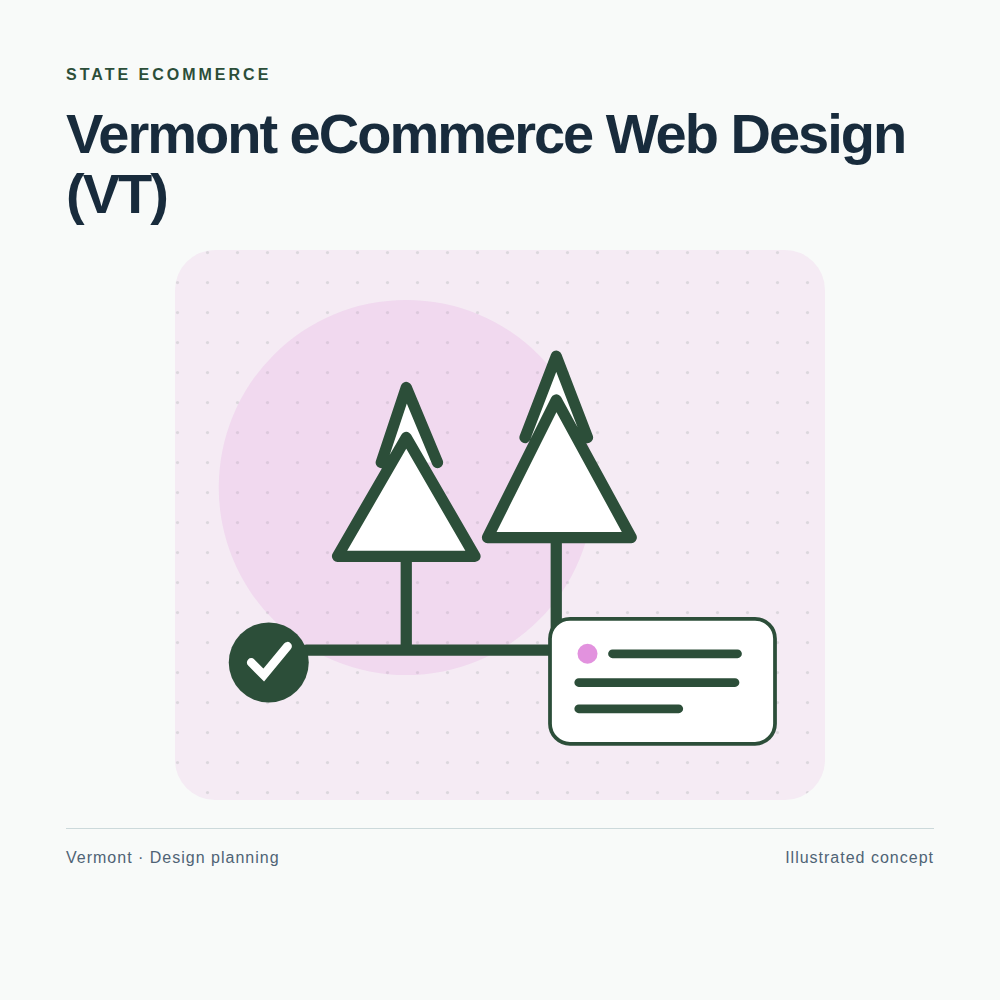 Original Vermont website planning illustration