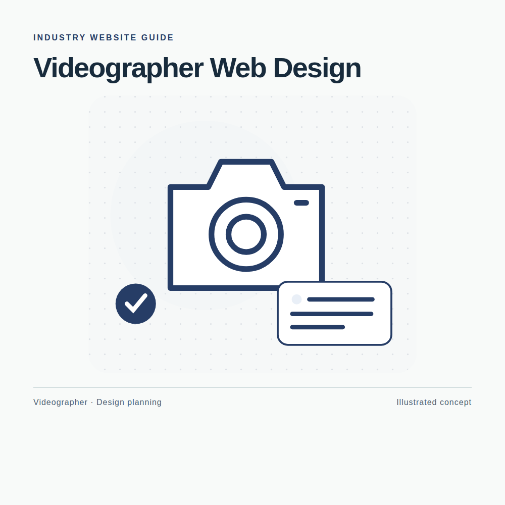 Original Videographer website planning illustration