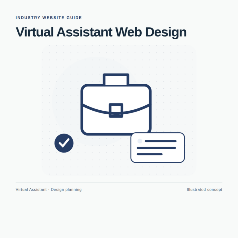 Original Virtual Assistant website planning illustration