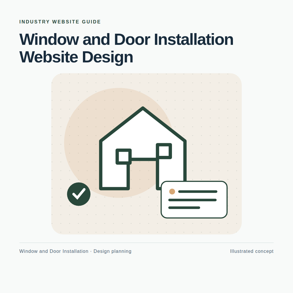 Original Window and Door Installation website planning illustration
